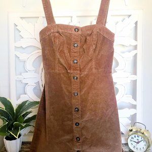 Corduroy Overall Dress